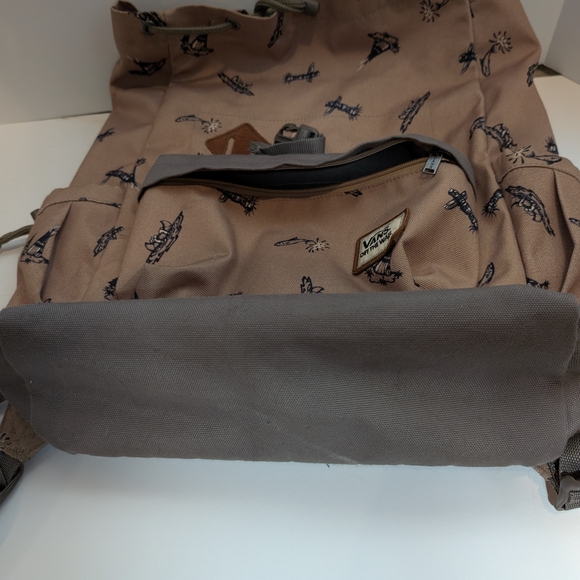 Vans Coyote Hills Tan Wampum Print Rucksack Backpack - Picture 5 of 7